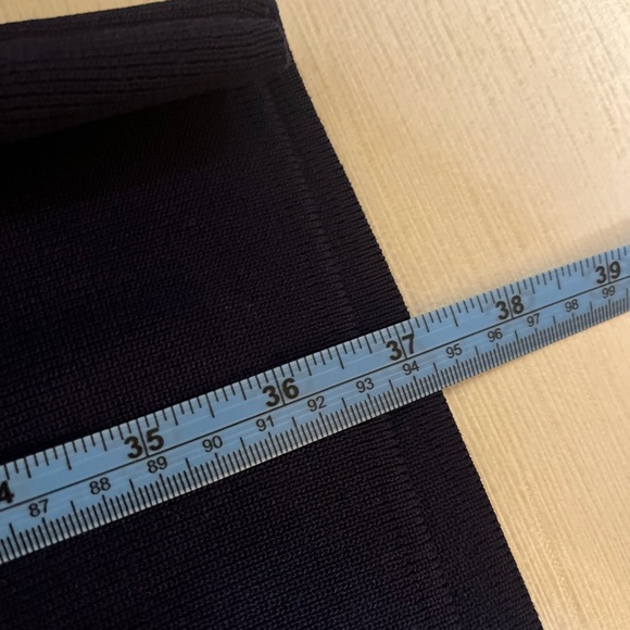 John + Jenn Knit Dress - Women's Medium Green Black Navy EUC - Striped Office - Picture 8 of 13